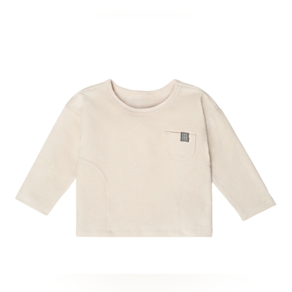 Modern Moments Baby Neutral Seamed Drop Shoulder Top 🐥 Size 3-6 Months 🔥 NEW